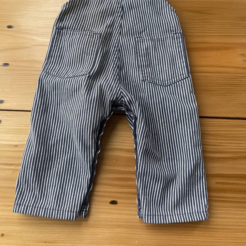 Vintage Oshkosh Bgosh Striped Overalls Size 12 Months‎